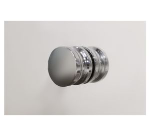 Mampara abatible esquina perfil cromado 190x80x70 cm