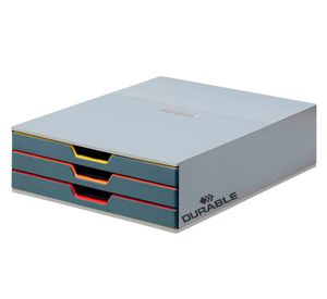 Cajonera Varicolor 3 cajones gris