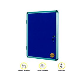 Diario mural fieltro 128.8x94 cm azul