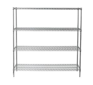 Estante acero cromado 4 repisas OLYC246063-4