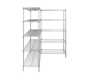 Estante L acero cromado 5 repisas OLYC18366074-5