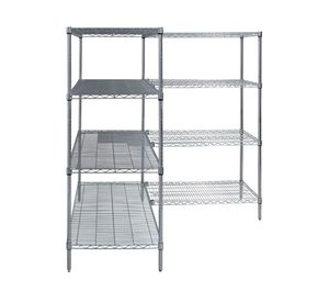 Estante L acero cromado 4 repisas OLYC24366063-4