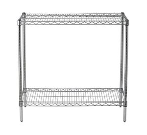 Estante acero cromado 2 repisas OLYC183633-2