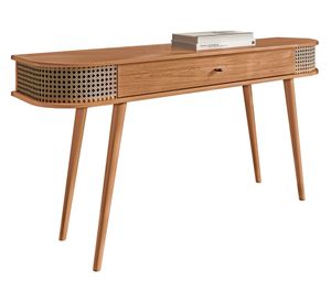 Mesa funcional rectangular TB310 castaño