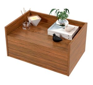 Velador aéreo 1 cajón Alissa rústico