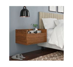 Velador aéreo 1 cajón Alissa rústico