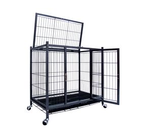 Jaula canil perros 90x60 cm ruedas
