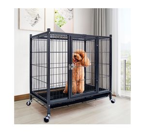 Jaula canil perros 80x50 cm ruedas