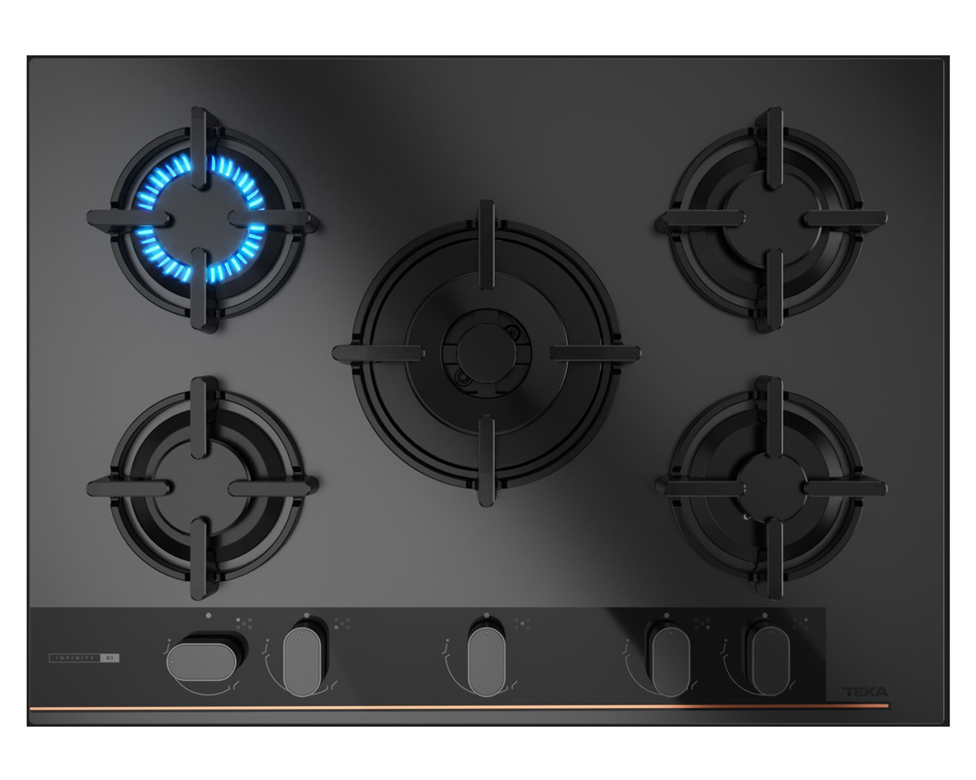 Encimera a Gas 5 Quemadores GBC-75 G1 Infinity Teka