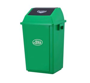 Basurero reciclaje 60 litros verde