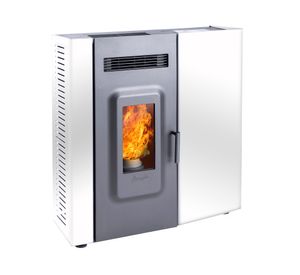 Calefactor Pellet 9400W Slim blanco
