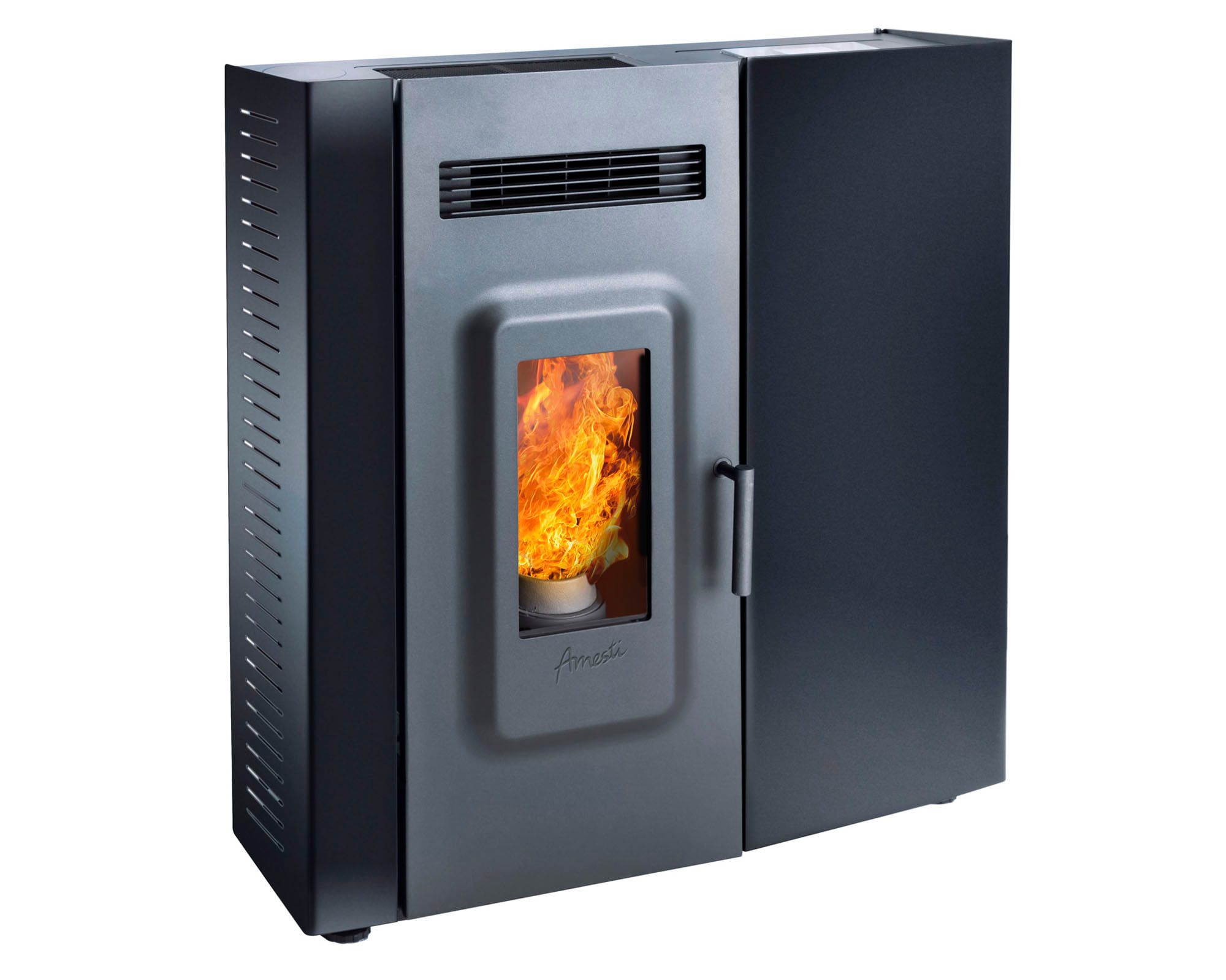 Amesti Calefactor Pellet 9400W Slim negro