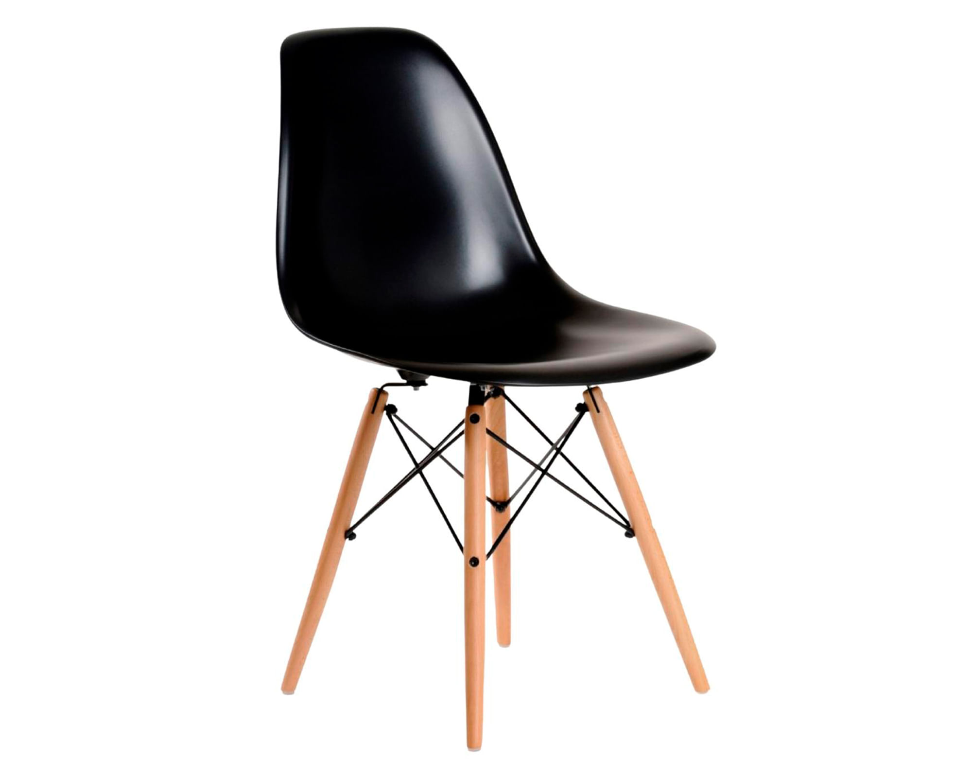 Importclick Silla comedor Eames Hogar negro