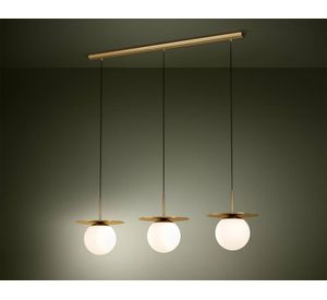 Lámpara colgar 3L E27 Arenales latón cepillado