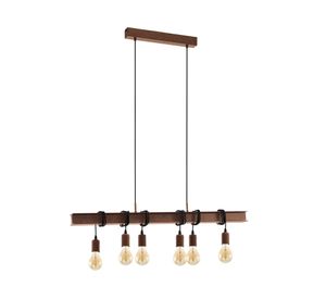 Lámpara colgar 6L E27 Townshend 4