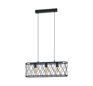 Lámpara colgar 3L E27 Giltspur negro