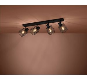 Foco sobrepuesto 4L E27 Tossino negro