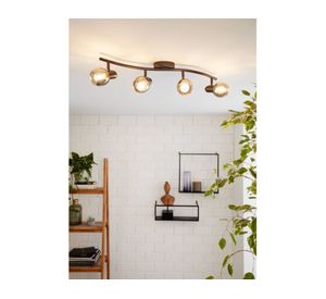 Foco sobrepuesto 4L E14 Pollica negro