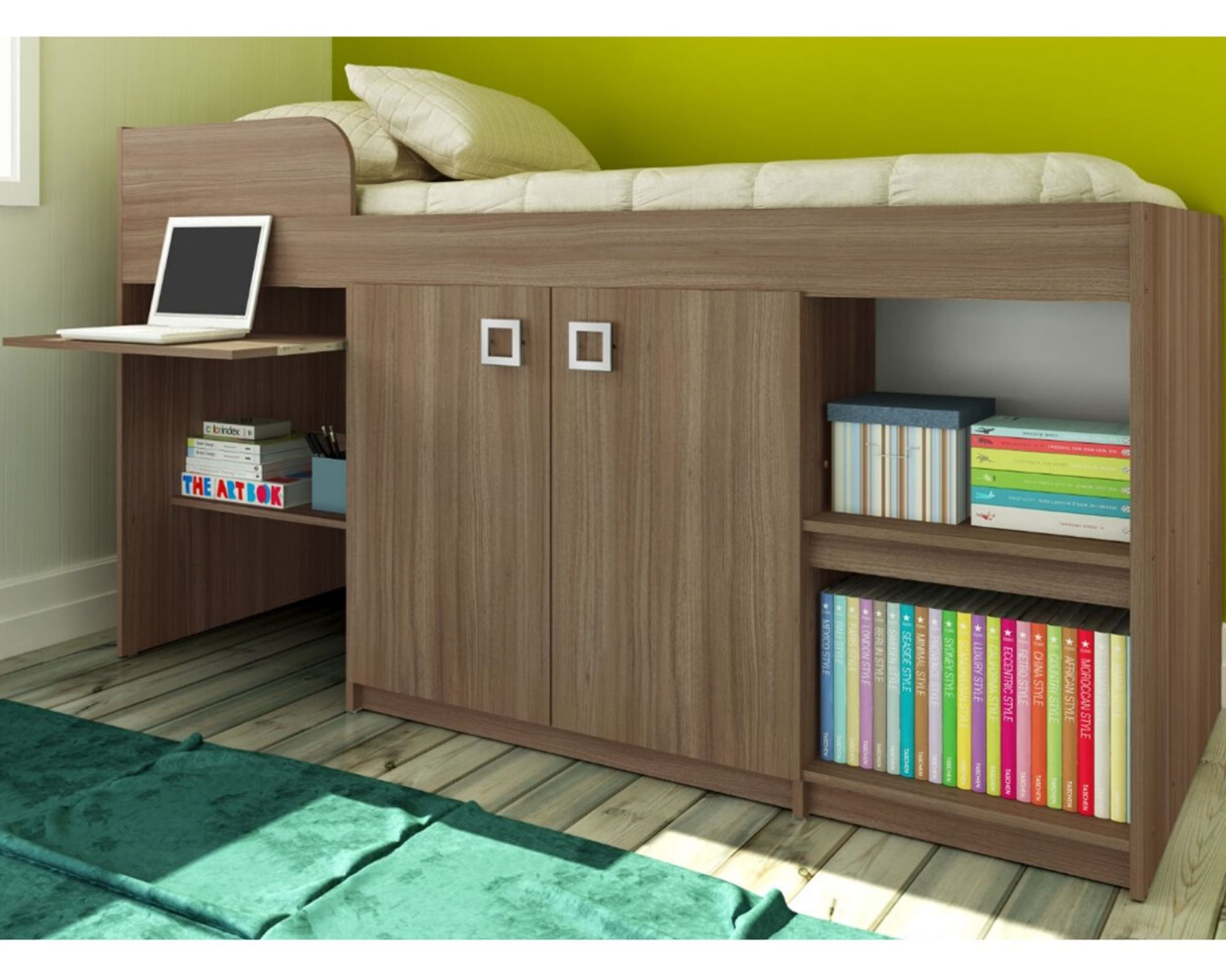 Cama Multifuncional 1 plaza Lolo Montana