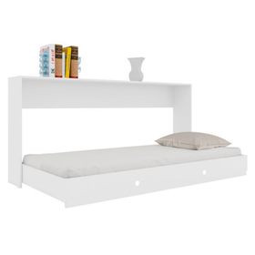 Cama plegable horizontal 1 plaza América blanco