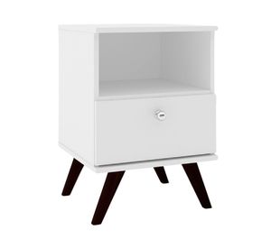Velador 1 cajón Retro blanco