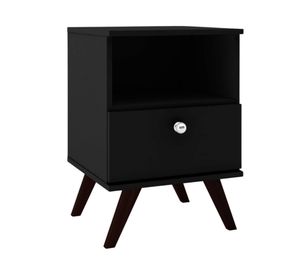 Velador 1 cajón Retro negro