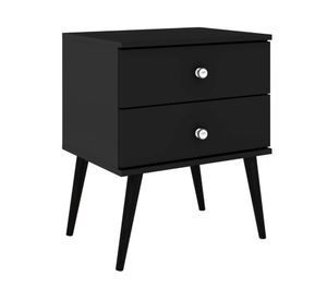 Velador 2 cajones Felipe negro