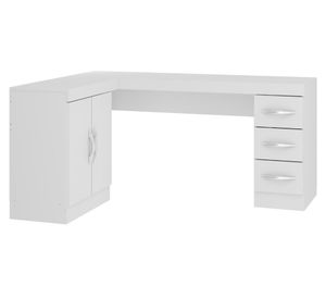 Escritorio esquinero Tek blanco