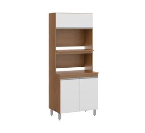 Estante organizador Sabrina 195x80x52 cm blanco/avellana