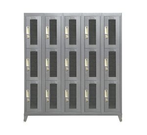 Locker 10 puertas M5-03 PTC MALLA gris Maletek