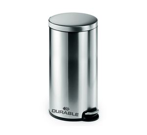 Papelero pedal 30 litros acero inoxidable