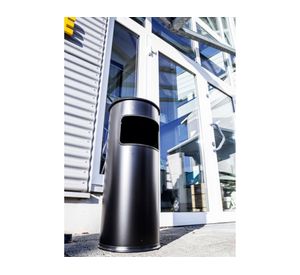 Basurero 17 litros cenicero Safe negro