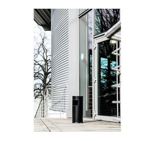 Basurero 17 litros cenicero negro