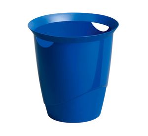 Papelero oficina 16 litros asas azul