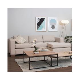 Sofá seccional Trayken der beige