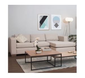 Sofá seccional Trayken der beige