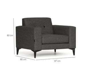 Poltrona Luk grafito