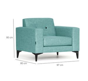 Poltrona Luk turquesa