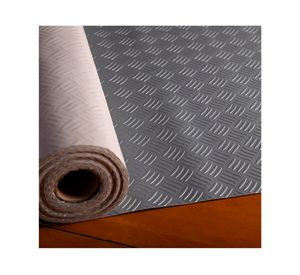 Rollo piso antideslizante Check 12 m2 gris