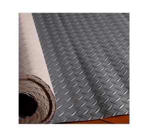 Rollo piso antideslizante Diamantad 12 m2 gris