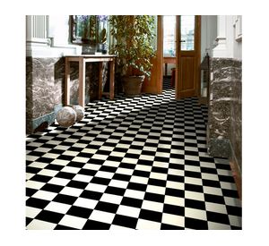 Rollo piso vinílico 2 mm Esteem negro/blanco 64 m2