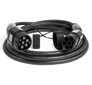 Cable de carga auto eléctrico T2 a T2 22 kW