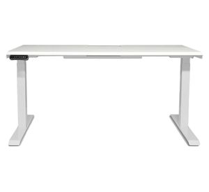 Escritorio eléctrico dual con pasacables Cosmo blanco 160x70x71.5-120.5 cm