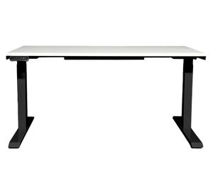 Escritorio eléctrico dual Cosmo blanco/negro 160x70x71.5-120.5 cm