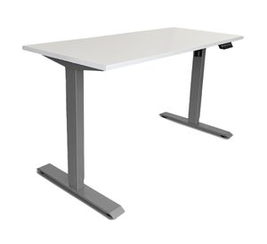 Escritorio eléctrico Cosmo blanco/gris 160x70x73.5-123.5 cm