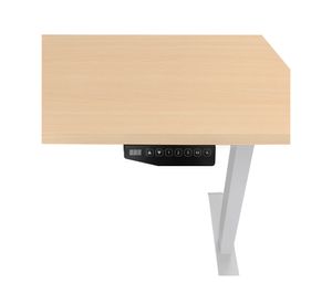 Escritorio eléctrico Cosmo natural/blanco 140x60x73.5-123.5 cm