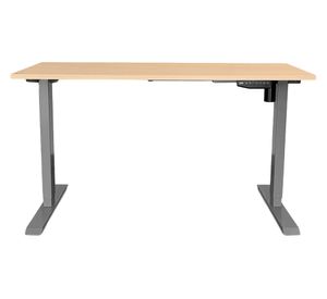 Escritorio eléctrico Cosmo natural/gris 140x60x73.5-123.5 cm