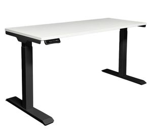 Escritorio eléctrico dual Cosmo blanco/negro 180x70x71.5-120.5 cm