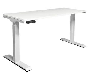 Escritorio eléctrico dual Cosmo blanco 180x70x71.5-120.5 cm