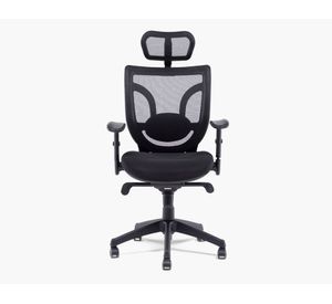 Silla escritorio con cabecero Black negro